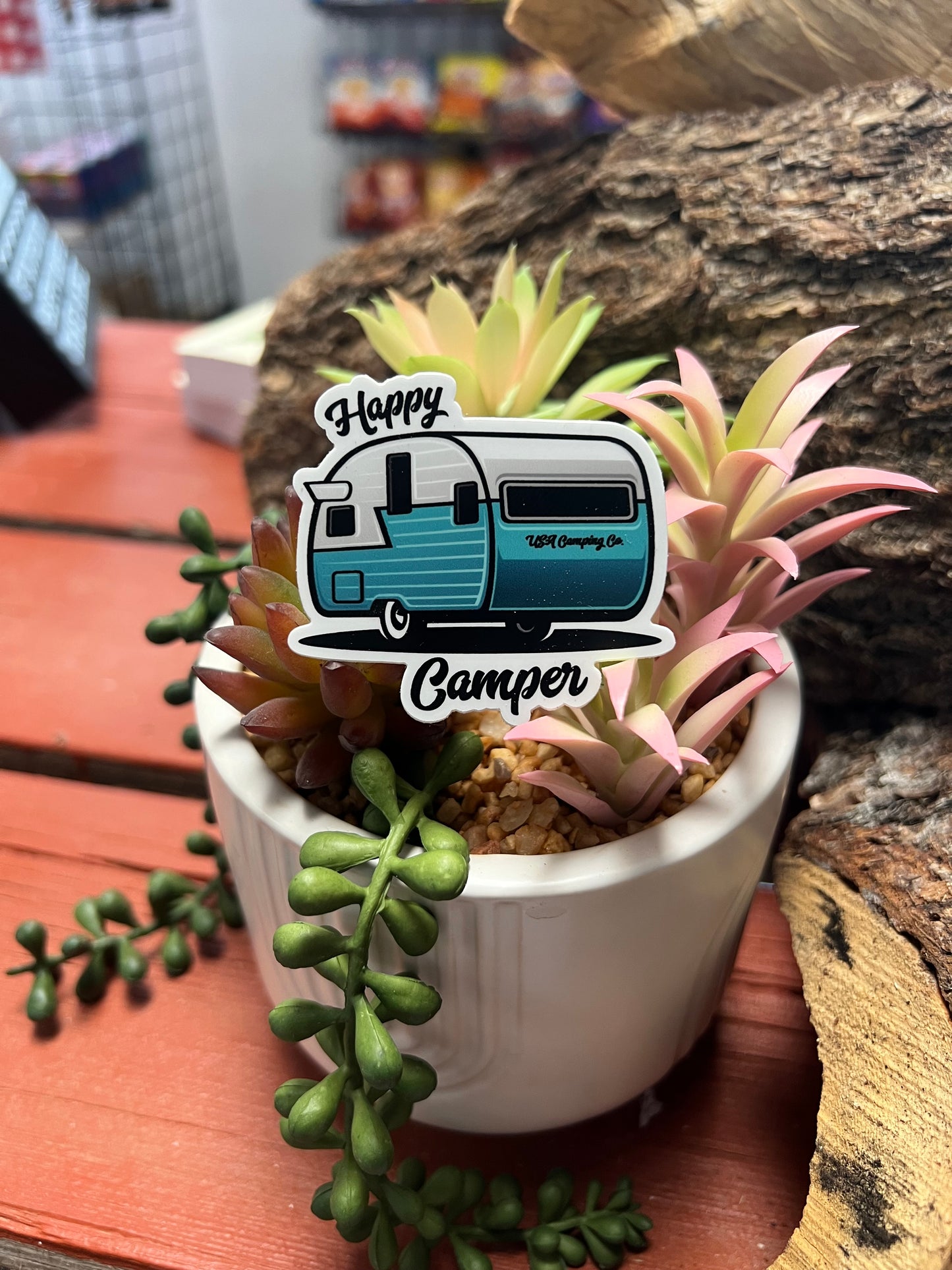 Happy Camper Sticker