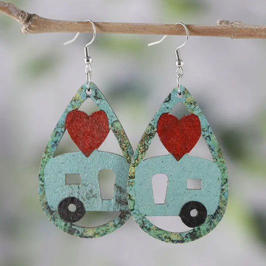 Teardrop Camper Earrings