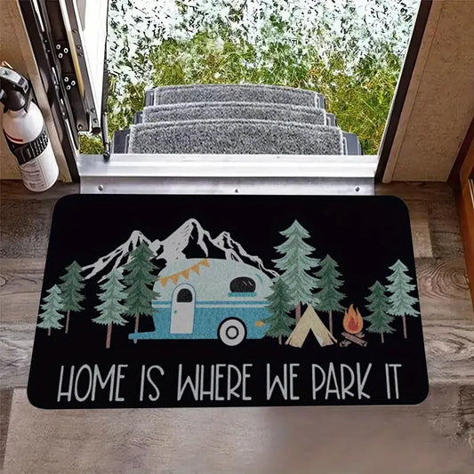 Home is Where We Park It Doormat