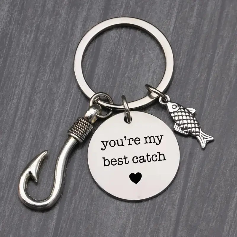 You're My Best Catch Keychain