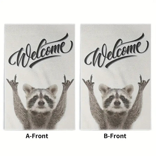 Raccoon Kitchen Tea Towel