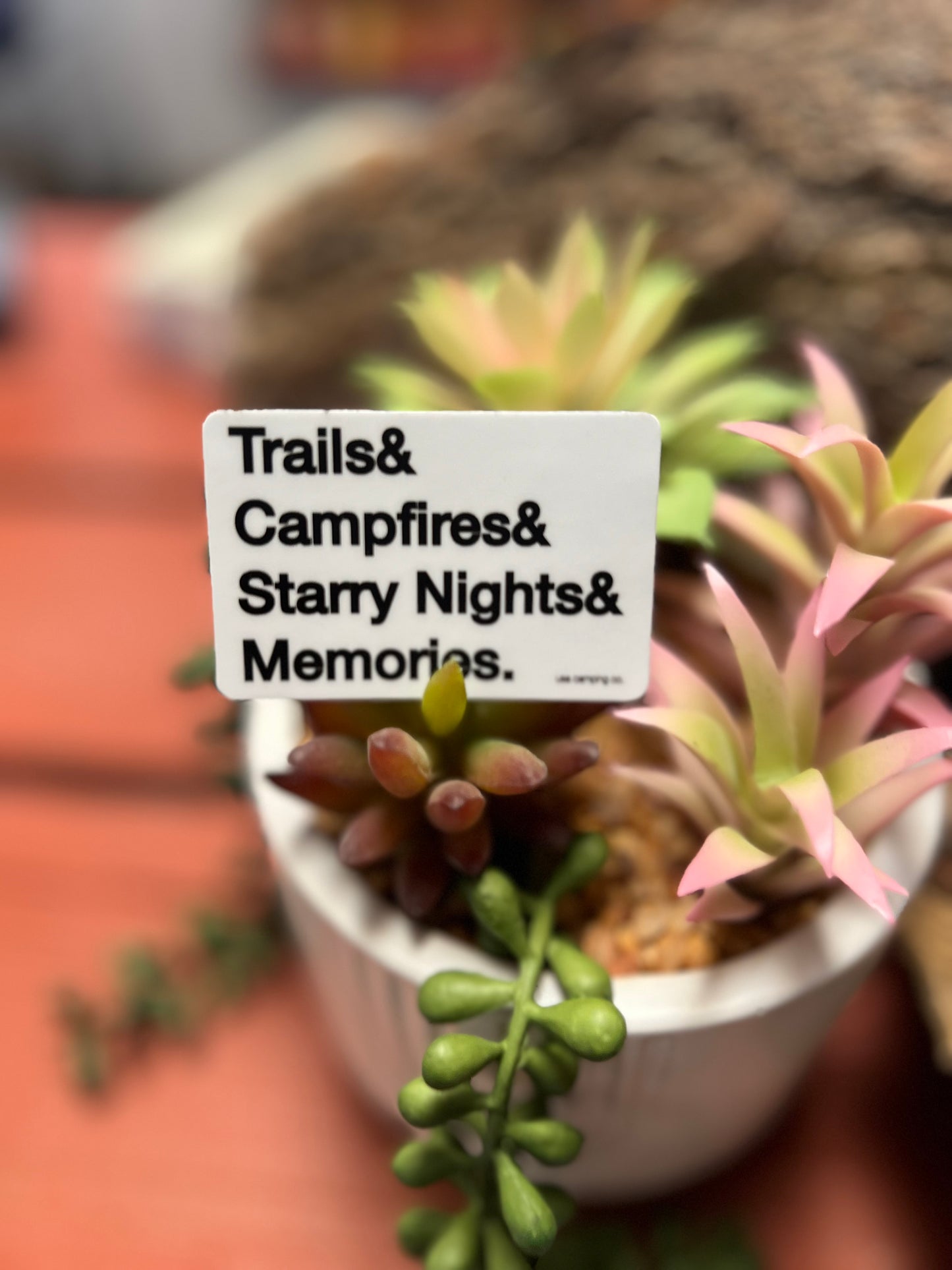 Trails&Campfires&Starry Nights&Memories. Sticker