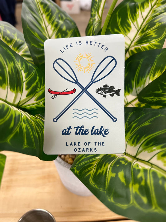 Life is Better at the Lake Lake of the Ozarks Sticker