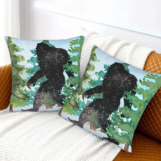 Sasquatch Throw Pillow