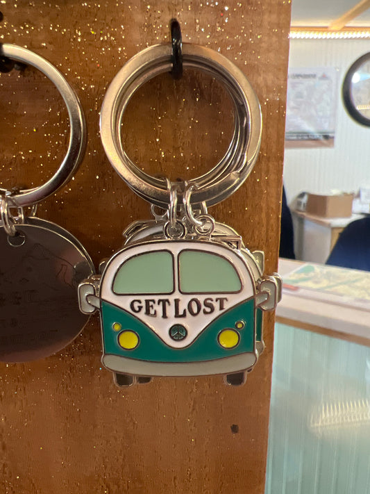 Get Lost VW Bus Keychain