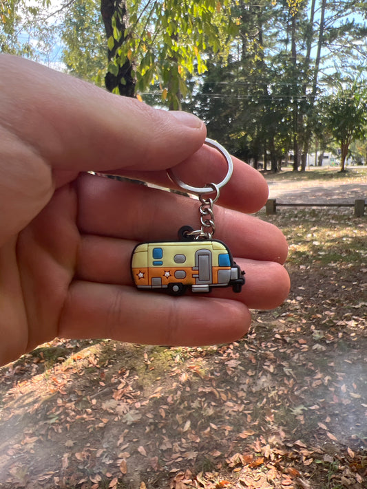 Rubber Camper Keychain