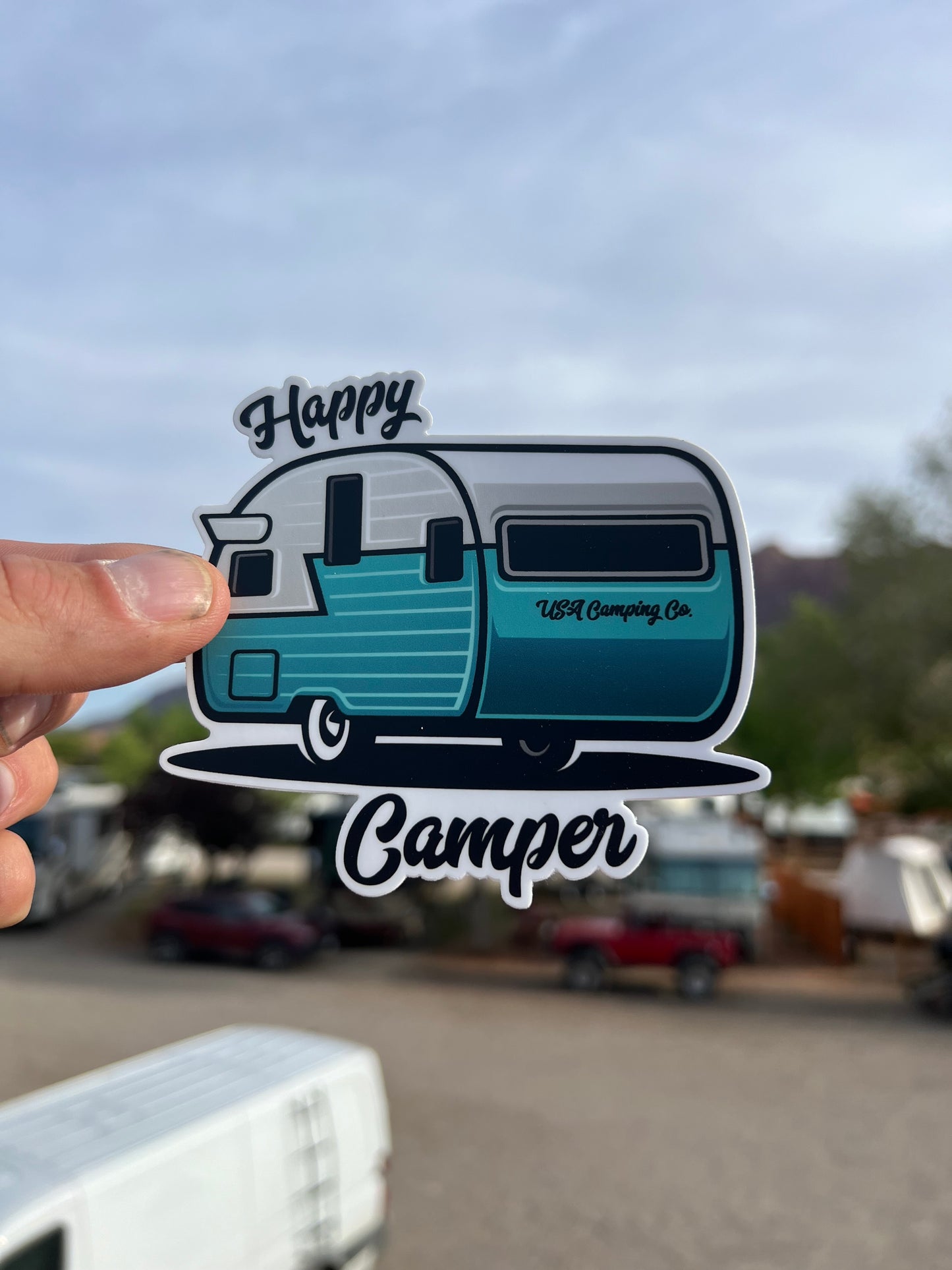 Happy Camper Sticker