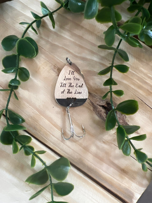 I'll Love You 'Til the End of the Line Keychain