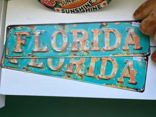 Rustic Florida Metal Sign