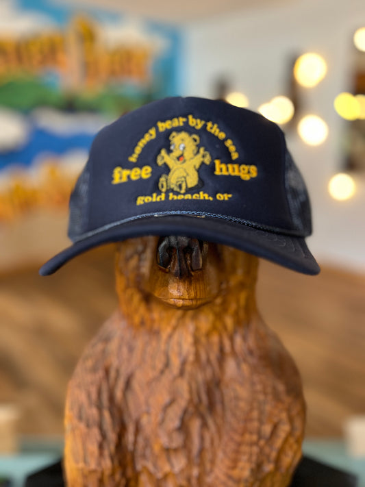 Free Hugs Honey Bear By the Sea Gold Beach, OR Foam Trucker Hat