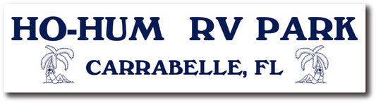 Ho-Hum RV Logo Bumper Sticker