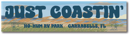 Just Coastin' Bumper Sticker