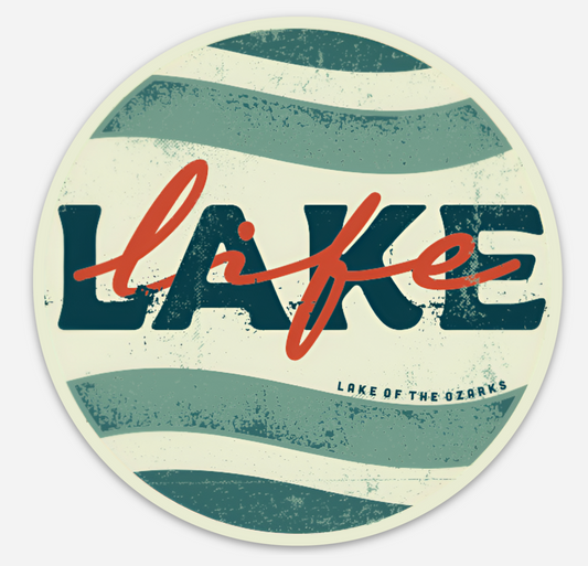 Lake Life (Circle) Lake of the Ozarks Magnet