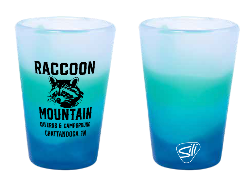 Raccoon Mountain Logo Sili-Shot Glass (1.5 oz)