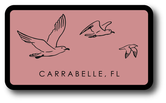 Seagulls Flying Carrabelle, FL Sticker