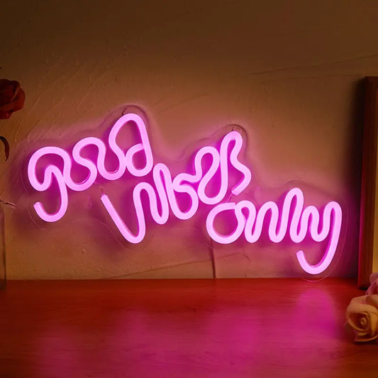 Good Vibes Only Neon Sign