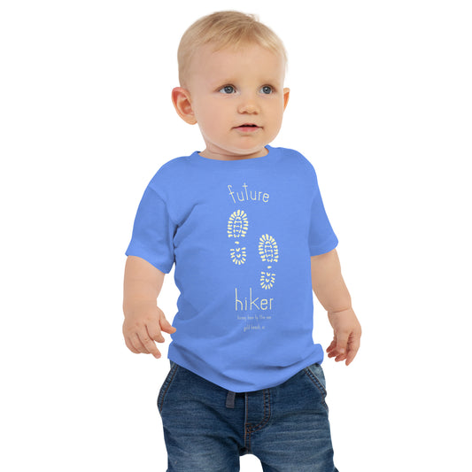 Future Hiker Honey Bear By the Sea Baby Tee