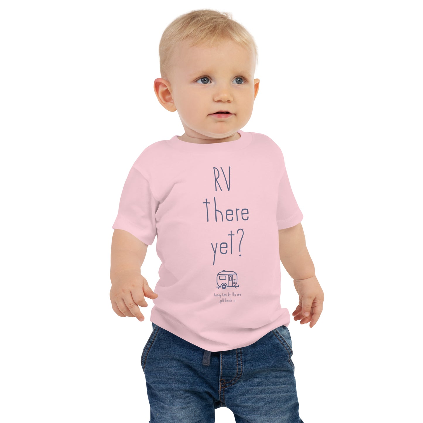 RV There Yet? Honey Bear By the Sea Baby Tee