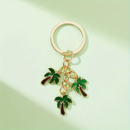 Three Palm Trees Keychain