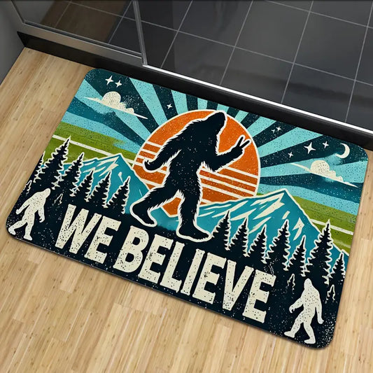 We Believe Sasquatch Door Mat