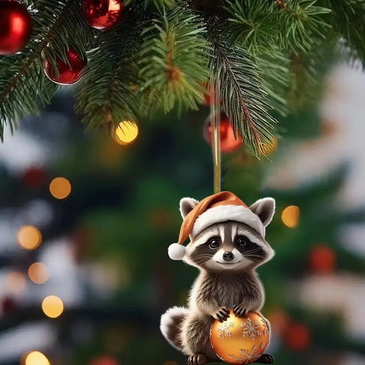 Raccoon Holiday Ornament