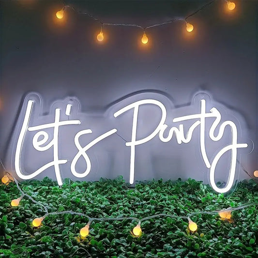 Let's Party Neon Sign