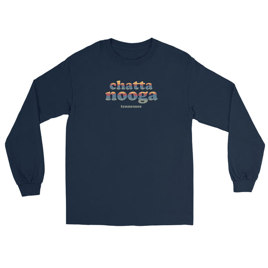 Chattanooga Retro Sunset Unisex Long Sleeve T-Shirt