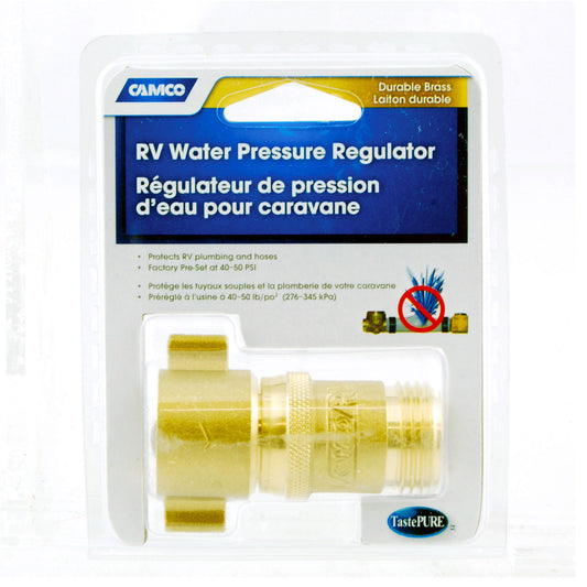 RV Water Pressure Regulator (Brass) by Camco