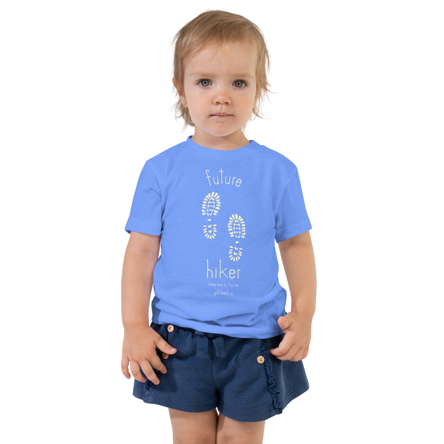 Future Hiker Honey Bear By the Sea Toddler Short Sleeve Tee