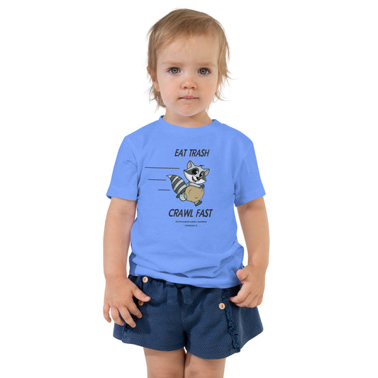 Eat Trash Crawl Fast Toddler Tee Raccoon Mountain Caverns & Campground