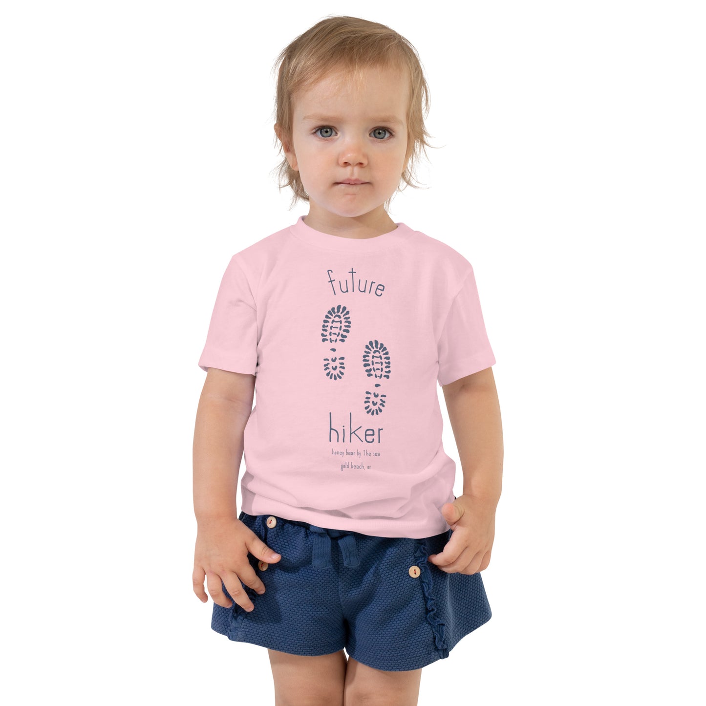 Future Hiker Honey Bear By the Sea Toddler Short Sleeve Tee