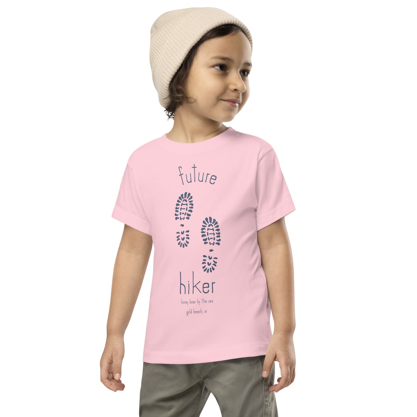 Future Hiker Honey Bear By the Sea Toddler Short Sleeve Tee