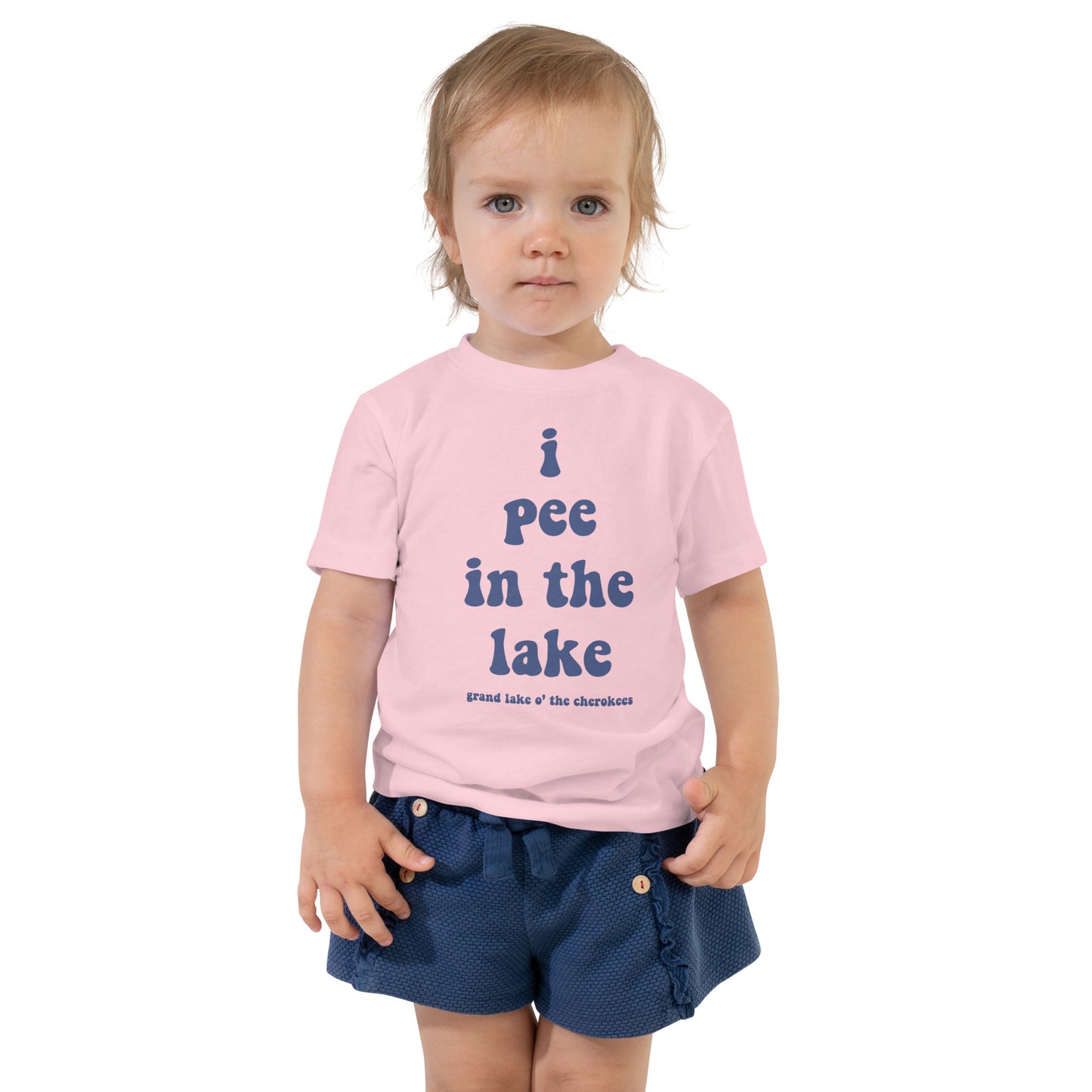 I Pee in the Lake Grand Lake O' the Cherokees Toddler Short Sleeve Tee