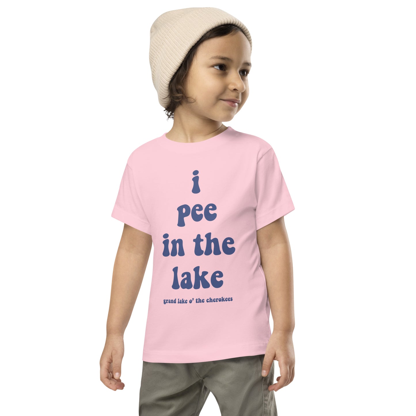 I Pee in the Lake Grand Lake O' the Cherokees Toddler Short Sleeve Tee