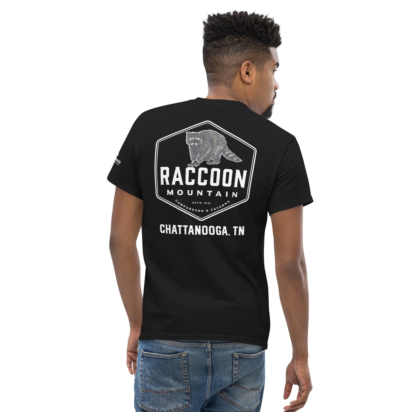 Raccoon Mountain Logo (Front & Back) Unisex Tee