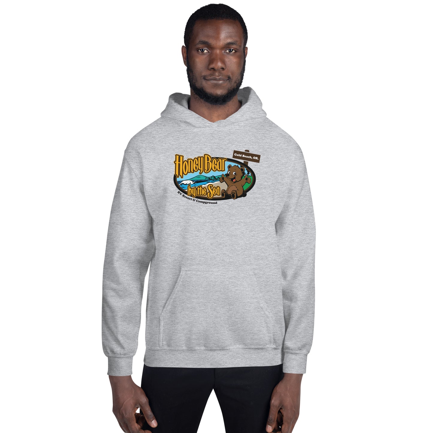 Honey Bear By the Sea Logo Unisex Hoodie