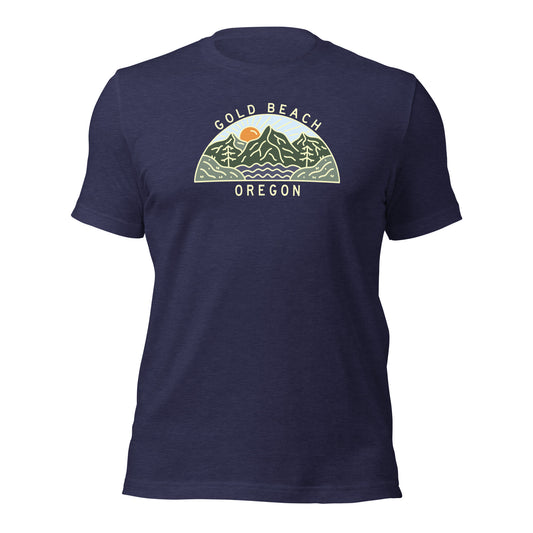 Gold Beach, OR Badge Unisex T-Shirt