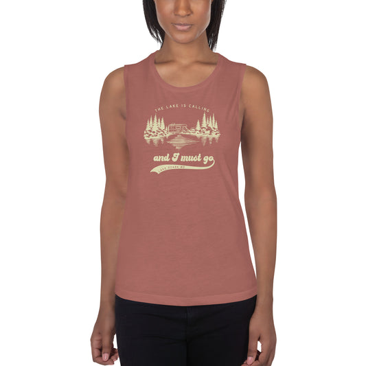 The Lake is Calling and I Must Go Lake Ozark, MO Women's Yoga Tank