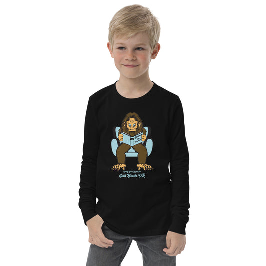 Believe in Yourself Sasquatch Honey Bear By the Sea Youth Long Sleeve Tee